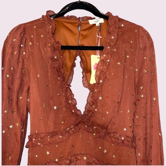 Wish Upon A Star Dress - Rust - Picture 6 of 13